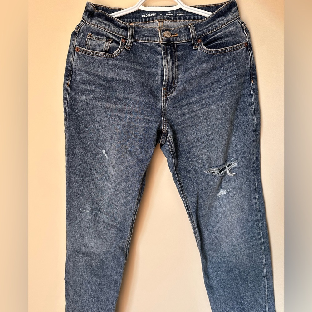 Old Navy Dark Blue Boyfriend Jeans